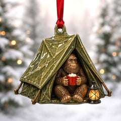 Big Foot Cozy Tent Mica Ornament NCU0HT072