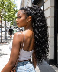 100% Human Hair 360 Water Wave Wig | Natural Hairline, Full Volume
