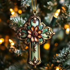Covenant Cross Mica Ornament NCU0PT098