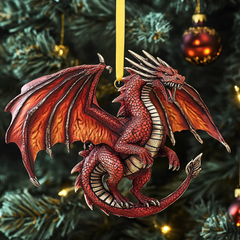 Crimson Flame Mica Ornament NCU0DV082