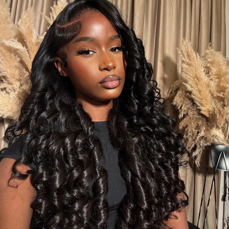 Double Drawn 300% Density 3D Body Wave Wig 5x5/13X4/13x6 HD Transparent Lace Front Wigs Pre Plucked Luxury Human Hair Wig