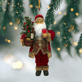 Festive Santa Delight - Mica Ornament NCU0PD192