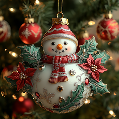 Frosty Festive Cheer Mica Ornament NCU0DV087