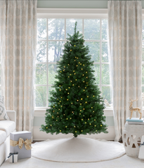 9' Hancock Spruce Artificial Christmas Tree 750 Warm White LED Lights