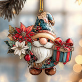 Holly Gift Gnome Mica Ornament NCU0DH310
