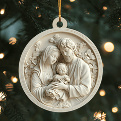 Holy Family Mica Ornament NCU0TL043