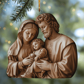Holy Family Mica Ornament NCU0TL048