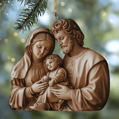 Holy Family Mica Ornament NCU0TL048