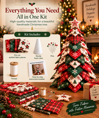 DIY Quilted Santa Christmas Tree Kit 🎄