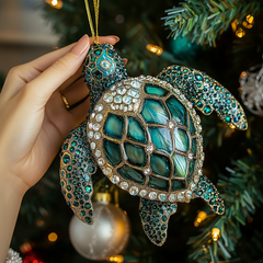 Joy Turtle Mica Ornament NCU0PT078
