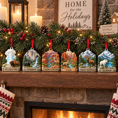 National Parks Acrylic Ornament Gift Set NCU0HT153