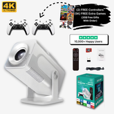 PlayRetro Game Projector with controllers and accessories