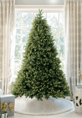 7.5' Royal Fir Artificial Christmas Tree with 1000 Warm White & Multi-Color LED Lights
