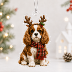 Scarf Cavalier King Charles Spaniel Mica Ornament NCU0NT065