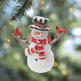 Snowy Smiles Charm - Mica Ornament NCU0PD184