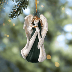 Emerald Angel Mica Ornament NCU0TL027