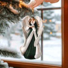 Emerald Angel Mica Ornament NCU0TL027