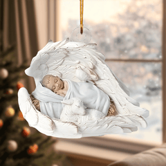 Sleeping Angel Mica Ornament NCU0TL024
