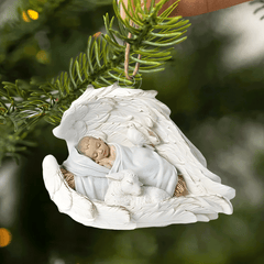 Sleeping Angel Mica Ornament NCU0TL024