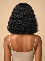 100% Human Hair Water Wave Bob Wig 5x5 | Natural Look, Soft & Full