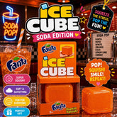 NeeDoh Nice Cube Fanta Soda Edition Squishy Ice Cube Fidget Stress Relief Toy Kids Gift Ages 3+
