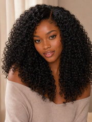 Kinky Curly Glueless Human Hair Wig (100%human hair wig)
