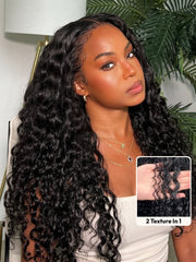100% Virgin Human Hair Glueless Wig | Water Wave & Curly