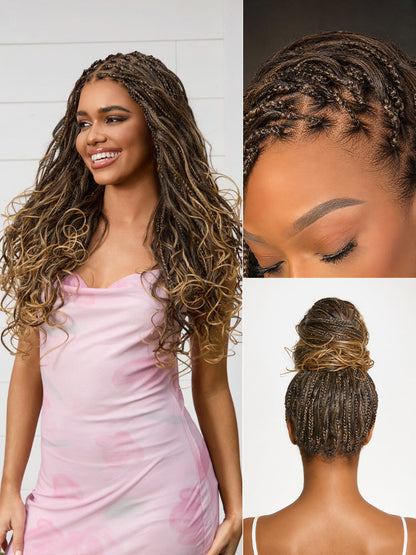 💖Real Scalp Knotless Braided Wig – Lightweight Fit