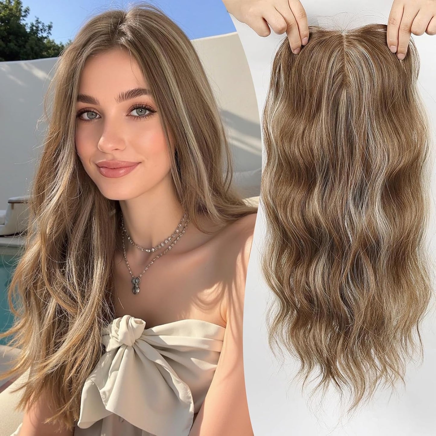 🔥 Final Hours –🌷2026 New Lightweight & Breathable Wavy Hair Topper