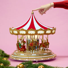 17 in. Regal Christmas Carousel