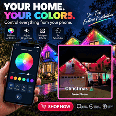WiFi and Bluetooth Connected Smart Color-Changing LED Permanent Outdoor Lights🎁