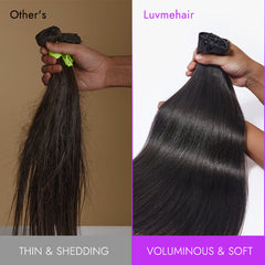 Too Easy Texture™ Yaki Straight 100% Virgin Human Hair Bundles 1pc / 3pcs - US Only