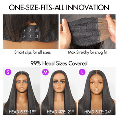 All-Day Comfort™ Wig 200% Density Brown Highlight Loose Body Wave Glueless Minimalist HD Lace Wig Pre-Cut Lace