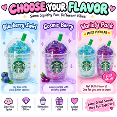 Coffee Shop Frappe Glitter Squishy Slow Rise Sensory Fidget Toy ASMR Stress Relief Kawaii Drink Gift
