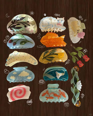 Various styles of shark clips/30piece