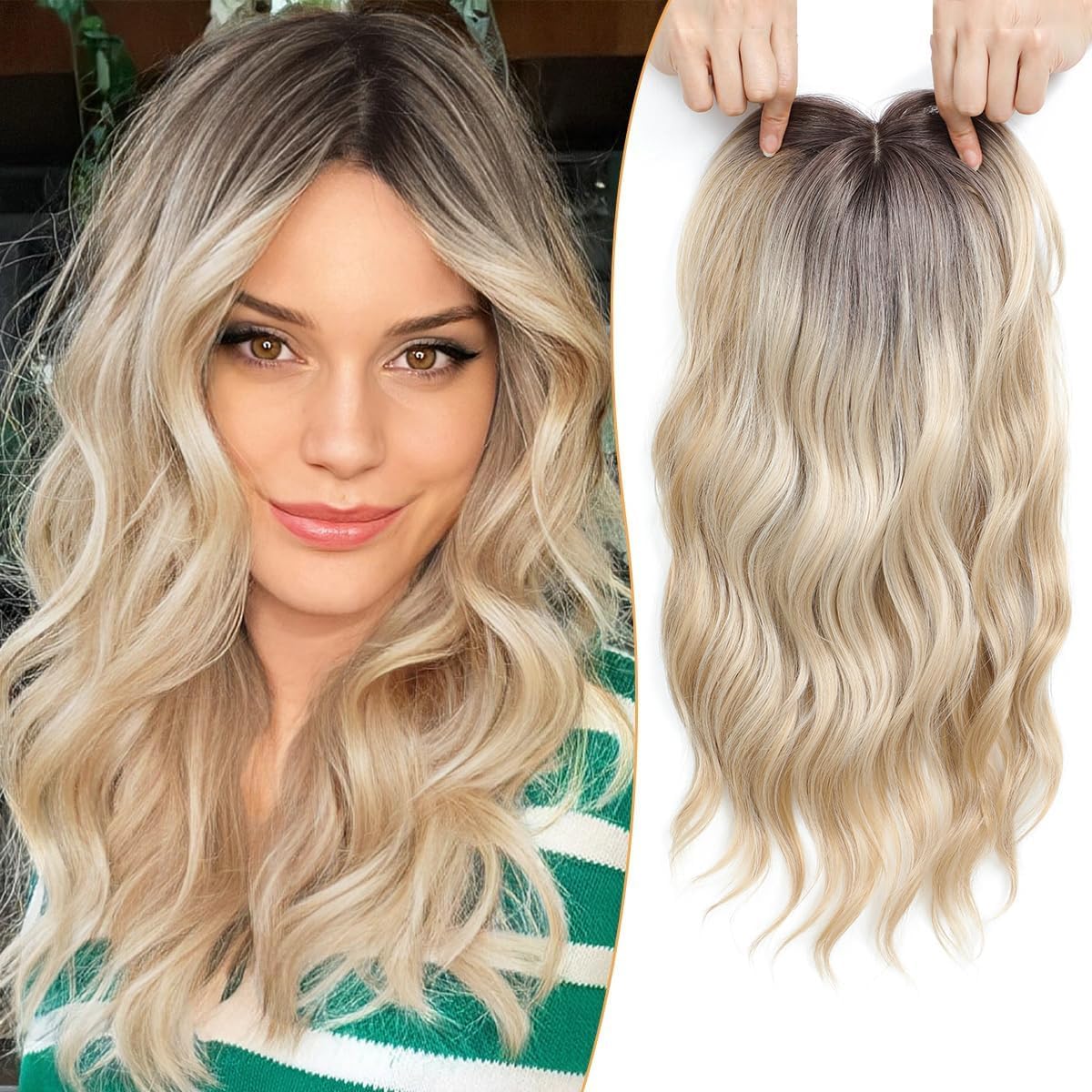🔥 Final Hours –🌷2026 New Lightweight & Breathable Wavy Hair Topper