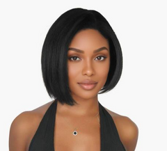 13X6 Glueless Kinky Bob 9" Lace Front Wig
