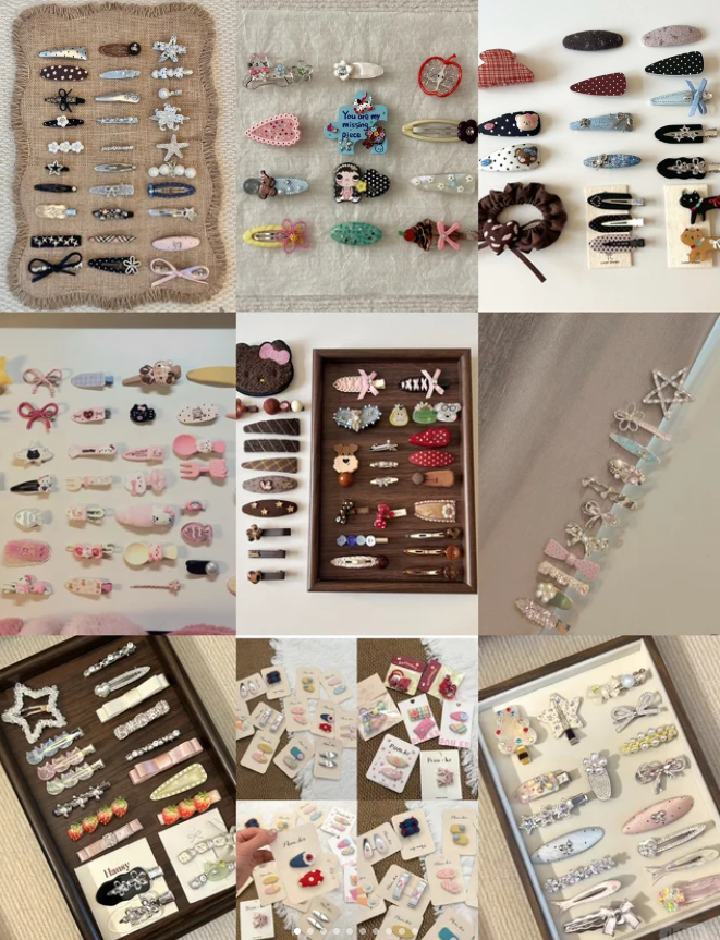 Attractive hair clips/30piece
