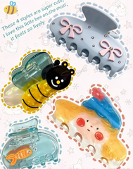 Cute Cartoon Acrylic Claw Clip Collection