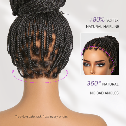 💖Real Scalp Knotless Braided Wig – Lightweight Fit