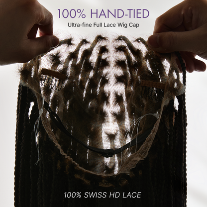 💖Real Scalp Knotless Braided Wig – Lightweight Fit