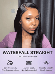 US Only | All-Day Comfort™ Wig 180% / 250% Density Bone Straight with Baby Hair PartingMax Glueless 7x6 Closure HD Lace Wig Pre-Cut Lace