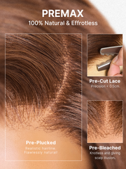 All-Day Comfort Wig 180% Density Chocolate Brown Loose Wave PartingMax Glueless 7x6 Closure HD Lace Wig Pre-Cut Lace