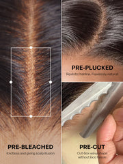 All-Day Comfort™ Wig Blunt Cut Bob Glueless Minimalist HD Lace Short Human Hair Wig Pre-Cut Lace