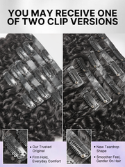 Straight / Body Wave / Kinky Curly / Yaki Straight / Kinky Straight / Messy Curly Clip in Hair Extensions Real Human Hair Pieces 135g 9pcs / 7pcs with Free Gift