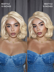 PreMax Wigs | Blonde 613 Silky Straight Glueless 5x5 Closure HD Lace Wig Pre-Cut Lace