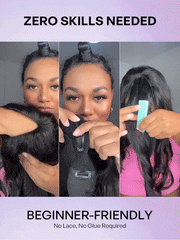 True Scalp Kinky Straight V Part Glueless Human Hair Wig Flexi-Fit Drawstring