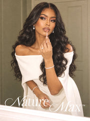 NatureMAX™ 250% Density Loose Wave Glueless Ear-to-ear 13x4 HD Lace Front High Density Wig Pre-Cut Lace Flexi-Fit Drawstring Cap