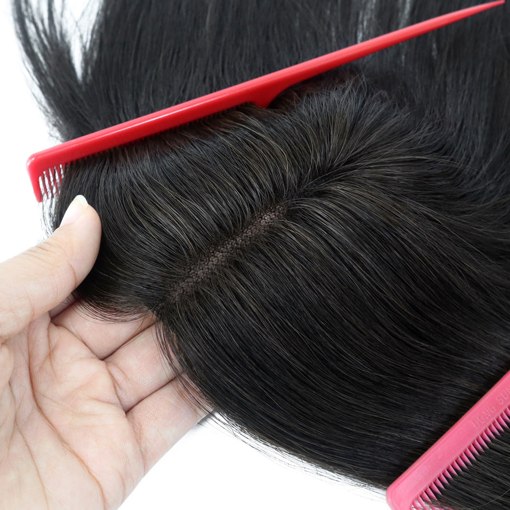 4.5x5-inch Durable Lace Hair Toppers 12" Human Hair Pieces for Women