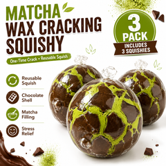 Matcha Wax Cracking Squishy ASMR Stress Ball Sensory Fidget Toy Crackling Crunch Gift